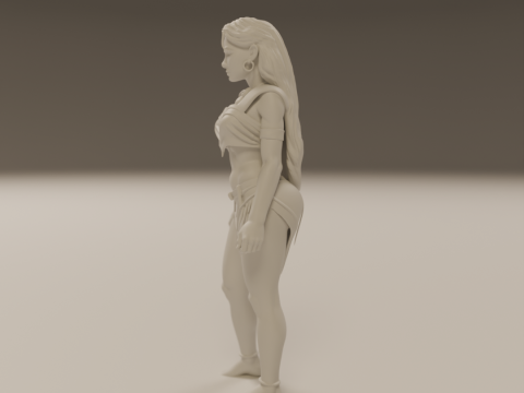 Pocahontas pin-up 3D 打印模型