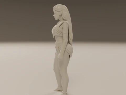 Pocahontas pin-up 3D Print Model