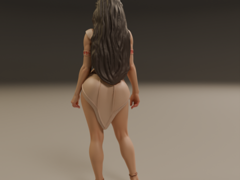Pocahontas pin-up 3D 打印模型