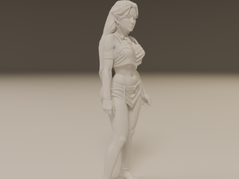 Pocahontas pin-up 3D 打印模型
