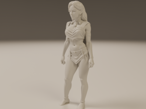 Pocahontas pin-up 3D 打印模型