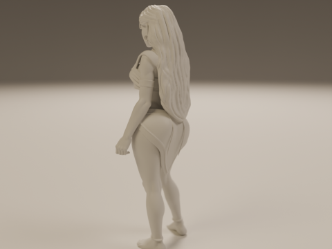Pocahontas pin-up 3D 打印模型
