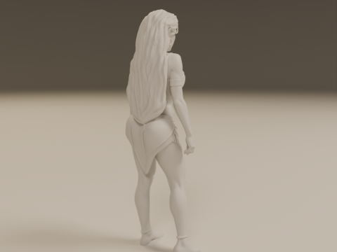 Pocahontas pin-up 3D 打印模型