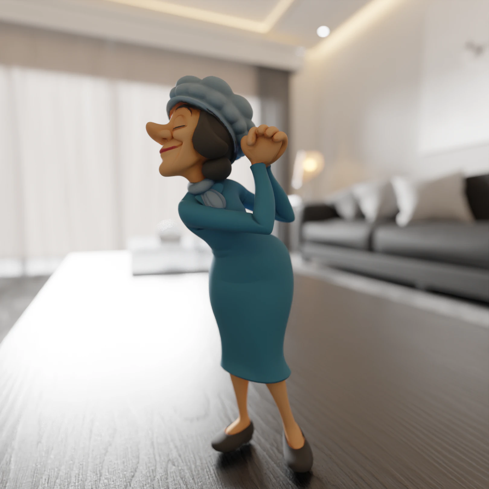 Dona clotilde 3D Print Model .c4d .max .obj .3ds .fbx .stl .blend 