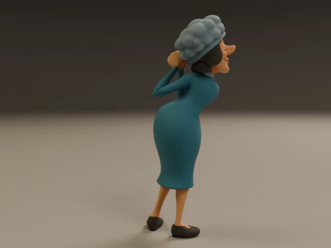 Dona clotilde 3D Print Model