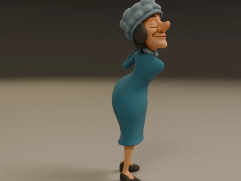Dona clotilde 3D Print Model