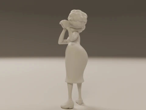 Dona clotilde 3D Print Model
