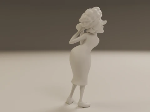 Dona clotilde 3D Print Model