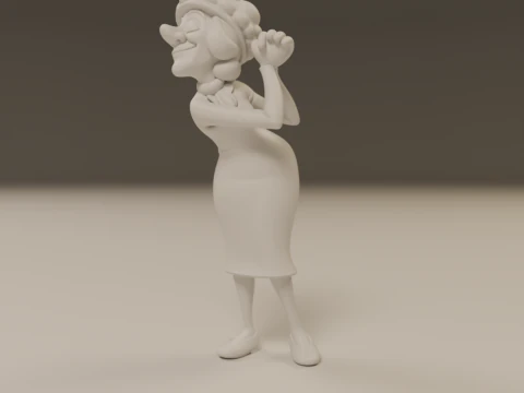 Dona clotilde 3D Print Model