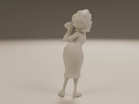Dona clotilde 3D Print Model