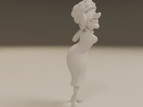 Dona clotilde 3D Print Model