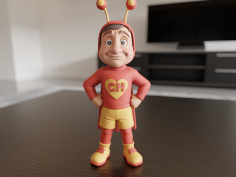 El Chapulin Colorado 3D Druckmodell