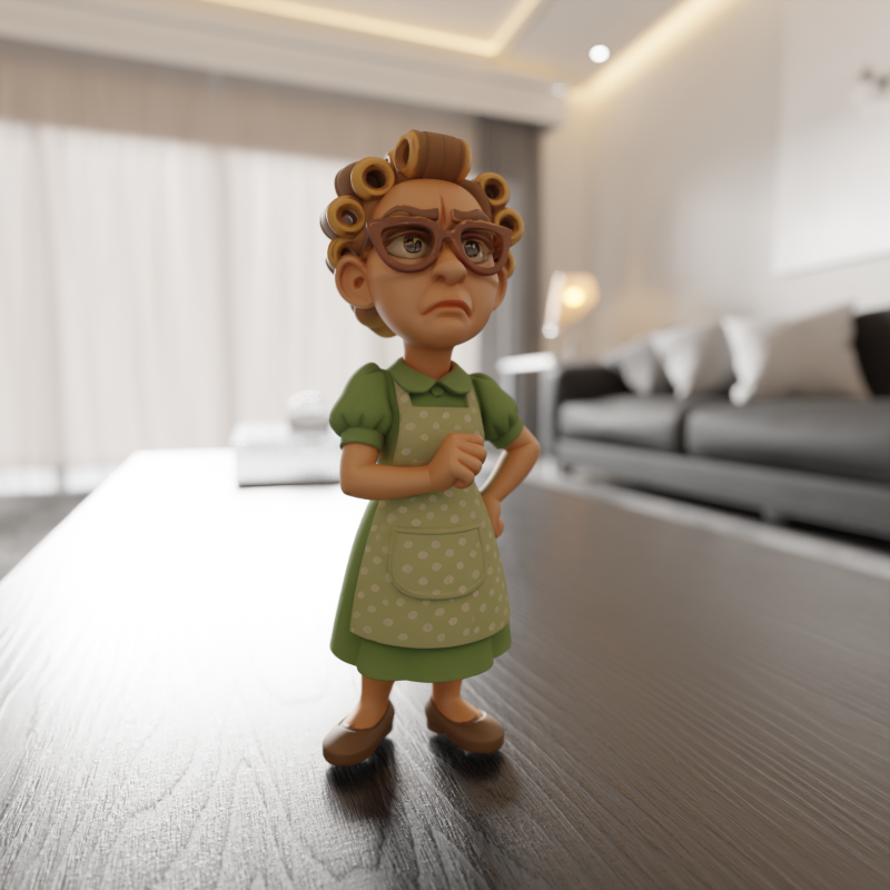 Dona Florinda 3Dプリントモデル .c4d .max .obj .3ds .fbx .stl .blend 