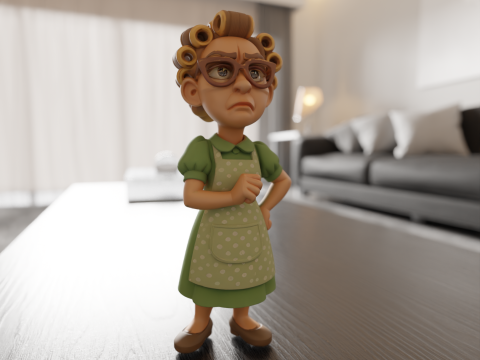 Dona Florinda 3D Baskı Modeli