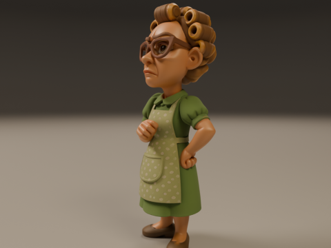 Dona Florinda 3Dプリントモデル
