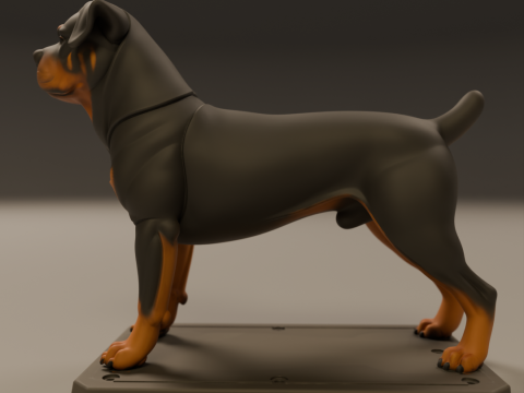 Rottweiler 3D 打印模型