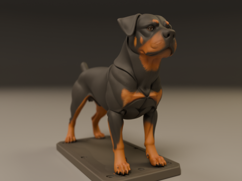 Rottweiler 3D 打印模型