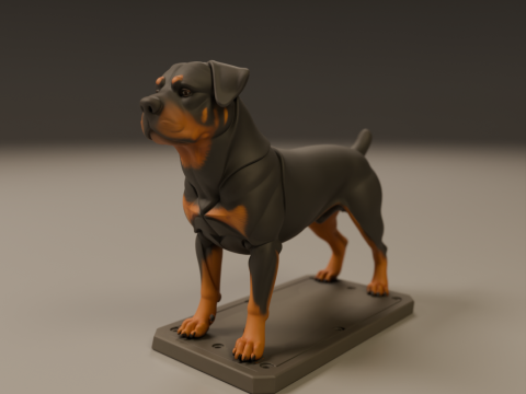 Rottweiler 3D 打印模型