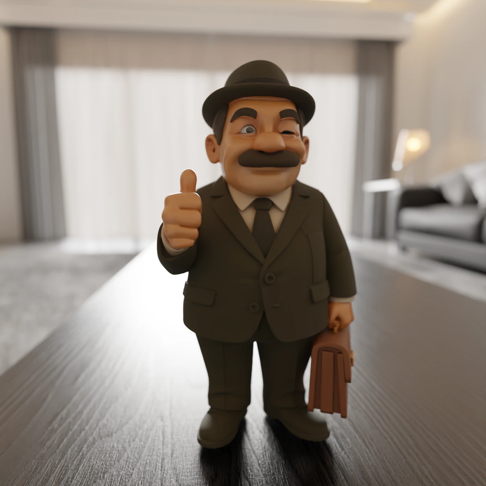 Senhor Barriga 3D Print Model .c4d .max .obj .3ds .fbx .stl .blend 