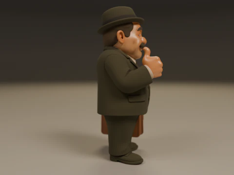 Senhor Barriga 3D Print Model
