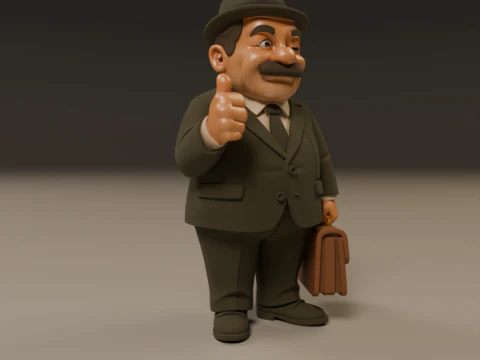 Senhor Barriga 3D Print Model