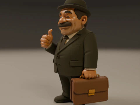 Senhor Barriga 3D Print Model