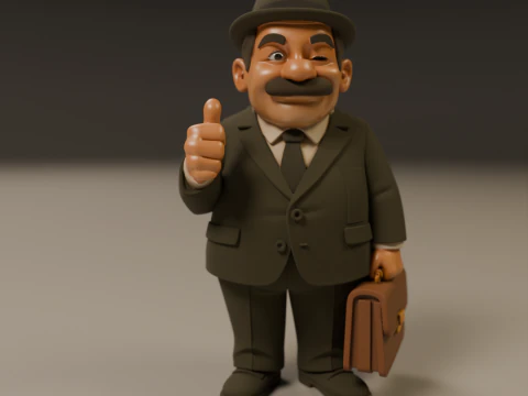 Senhor Barriga 3D Print Model