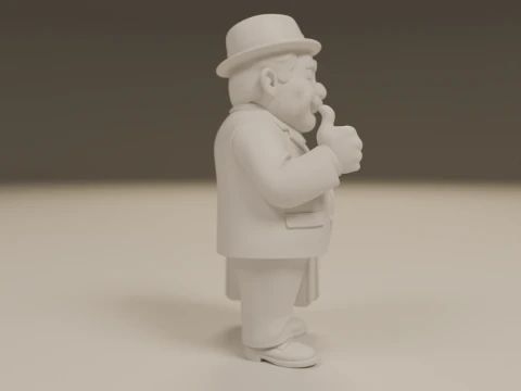 Senhor Barriga 3D Print Model