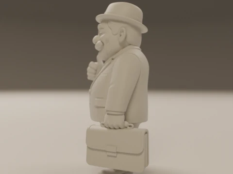 Senhor Barriga 3D Print Model