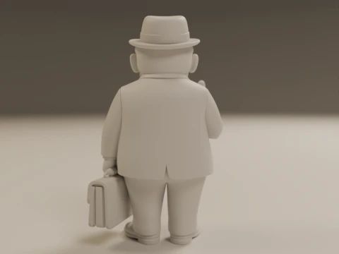 Senhor Barriga 3D Print Model