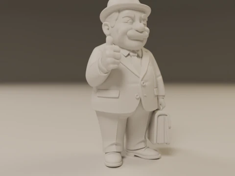 Senhor Barriga 3D Print Model