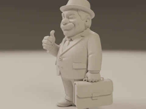 Senhor Barriga 3D Print Model
