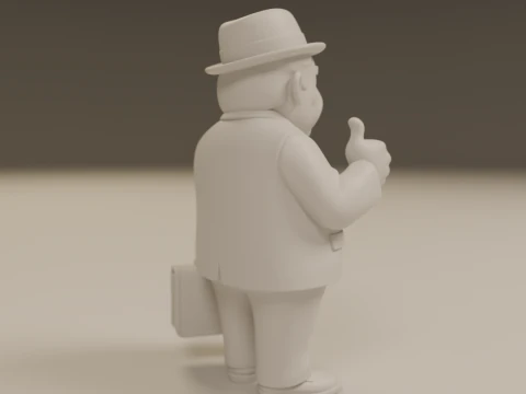 Senhor Barriga 3D Print Model