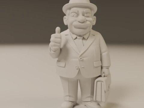 Senhor Barriga 3D Print Model