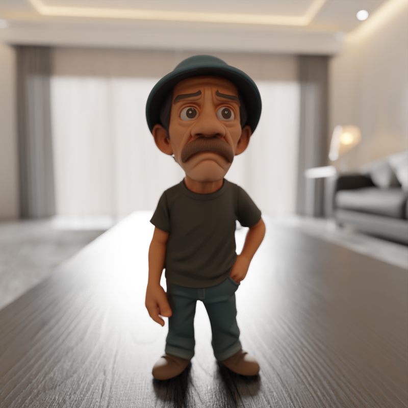 Don Ramon - Seu Madruga 3D Print Model .c4d .max .obj .3ds .fbx .stl .blend 