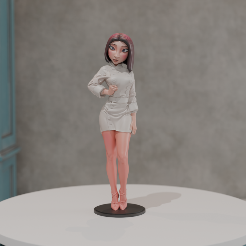Colette Tatou 3D Print Model .c4d .max .obj .3ds .fbx .stl .blend 