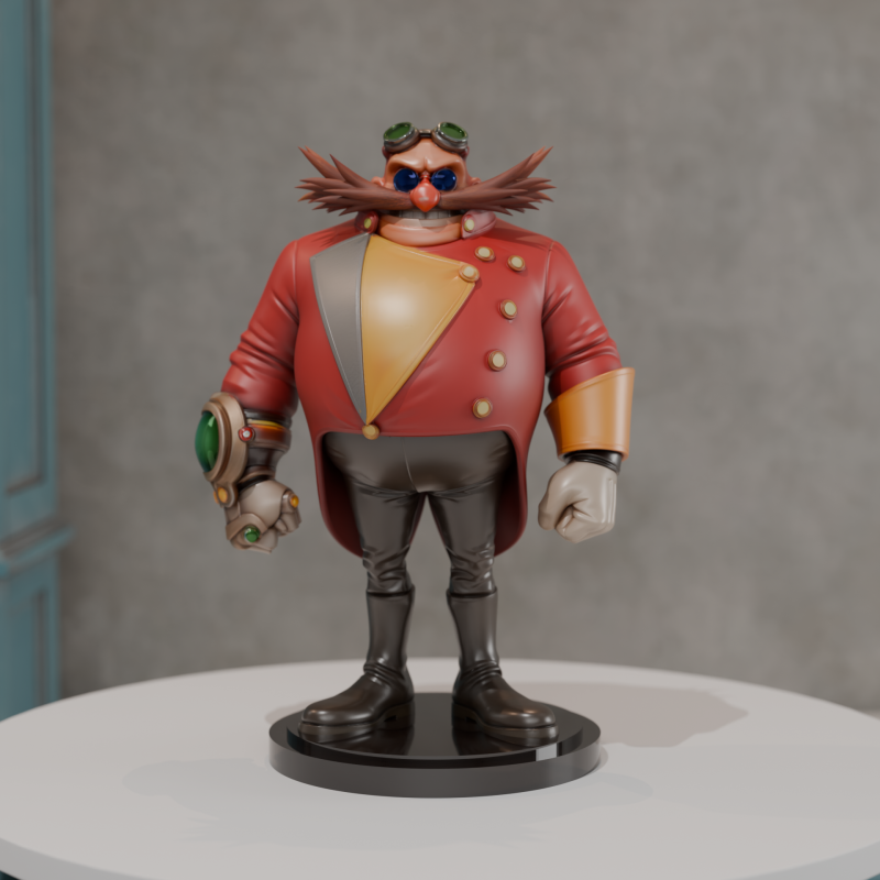 Doctor Eggman Robotnik Modelo de Impressão 3D .c4d .max .obj .3ds .fbx .stl .blend