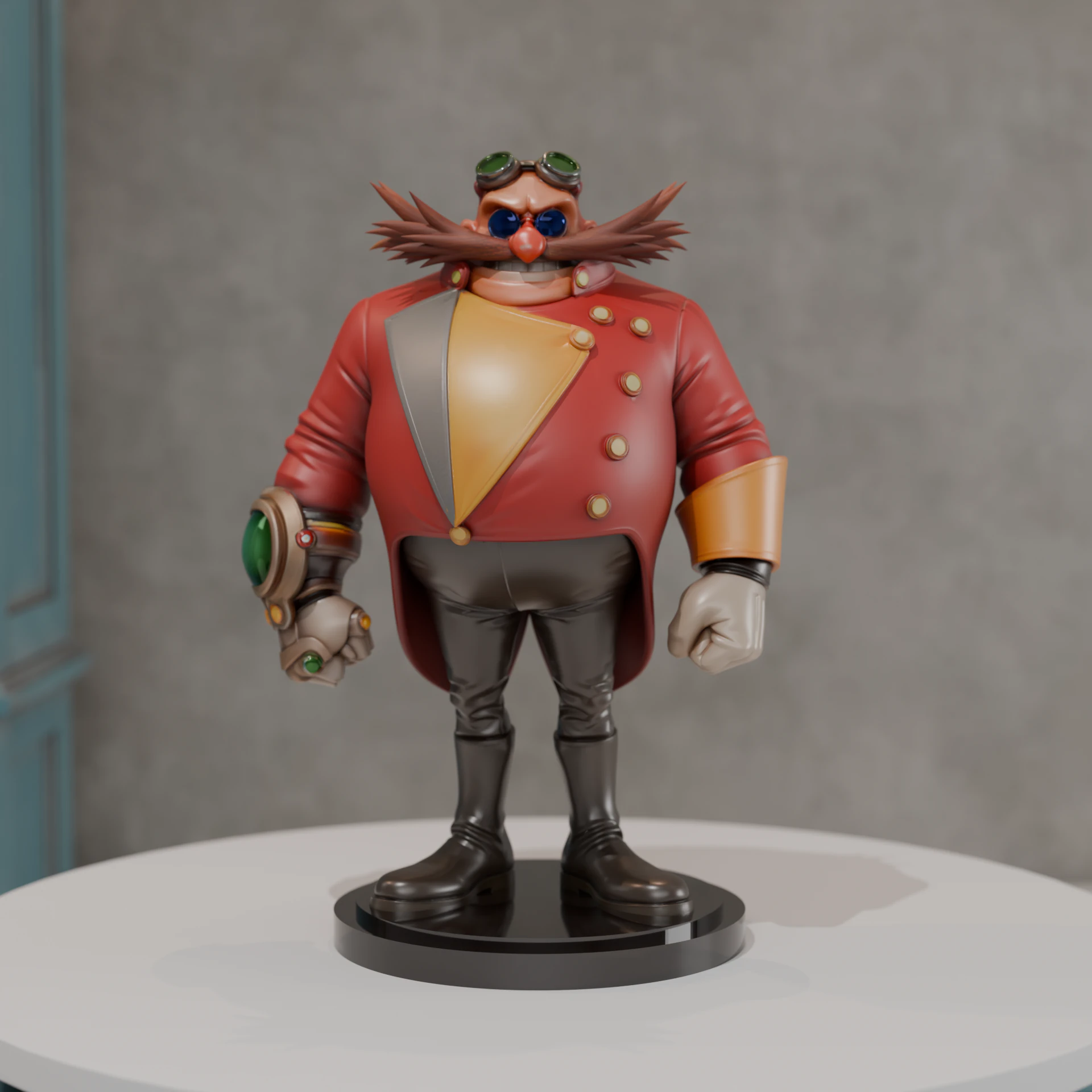 Doctor Eggman Robotnik 3D Print Model .c4d .max .obj .3ds .fbx .stl .blend 