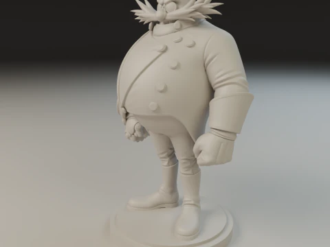 Doctor Eggman Robotnik 3D Print Model