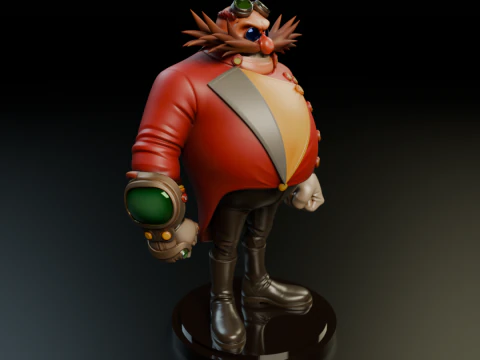 Doctor Eggman Robotnik 3D Print Model