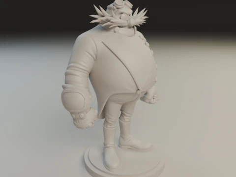 Doctor Eggman Robotnik 3D Print Model