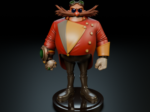 Doctor Eggman Robotnik Modelo de Impressão 3D