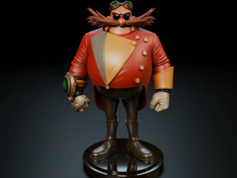 Doctor Eggman Robotnik 3D Print Model
