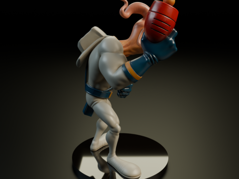 Earthworm Jim Model Cetak 3D
