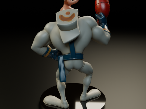 Earthworm Jim Model Cetak 3D