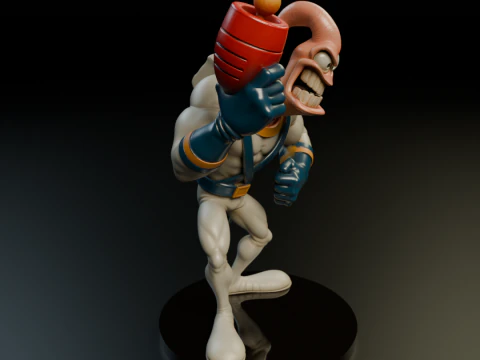 Earthworm Jim 3D Print Model