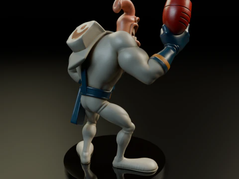 Earthworm Jim 3D Print Model