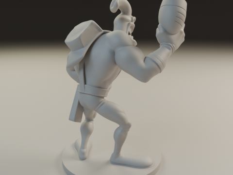 Earthworm Jim Model Cetak 3D