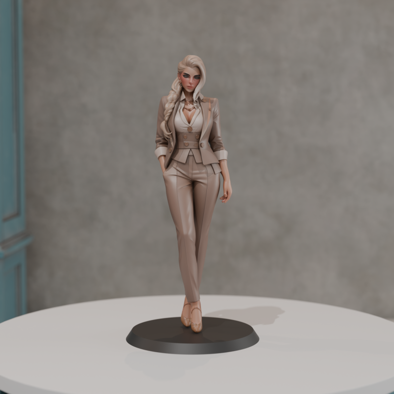 Executive pinup 3D 프린트 모델 .c4d .max .obj .3ds .fbx .stl .blend 