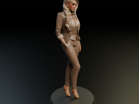 Executive pinup 3D 프린트 모델